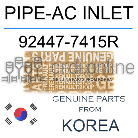 PIPE-AC INLET [ORIGINAL] 92447-7415R 924477415R 92447 7415R