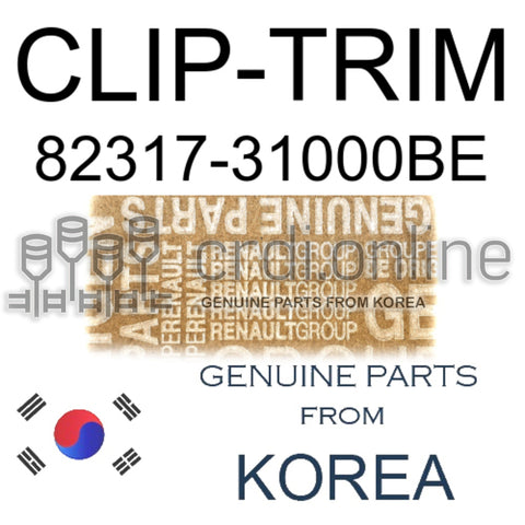 CLIP-TRIM [ORIGINAL] 82317-31000BE 8231731000BE 82317 31000BE