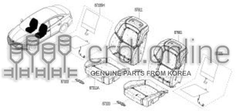 HEATER UNIT ASSY-FRONT SEATRH 87335-4552R 873354552R 87335 4552R