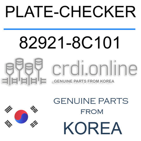 PLATE-CHECKER [ORIGINAL] 82921-8C101 829218C101 82921 8C101