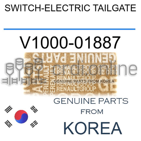 SWITCH-ELECTRIC TAILGATE [ORIGINAL] V1000-01887 V100001887 V1000 01887