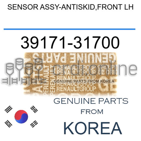 SENSOR ASSY-ANTISKID,FRONT LH [ORIGINAL] 39171-31700 3917131700 39171 31700