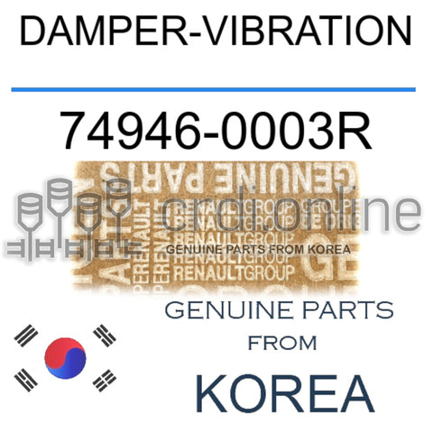 DAMPER-VIBRATION [ORIGINAL] 74946-0003R 749460003R 74946 0003R