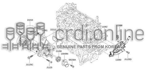 HOUSING-THERMOSTAT 11061-5626R 110615626R 11061 5626R
