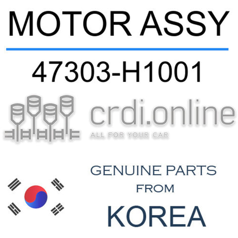 MOTOR ASSY [ORIGINAL] 47303-H1001 47303H1001 47303 H1001