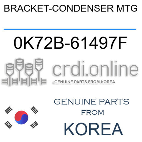 BRACKET-CONDENSER MTG 0K72B-61497F 0K72B61497F 0K72B 61497F
