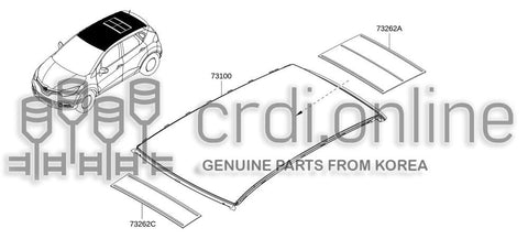 ROOF ASSY 73112-6825R 731126825R 73112 6825R