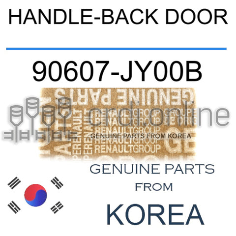 HANDLE-BACK DOOR [ORIGINAL] 90607-JY00B 90607JY00B 90607 JY00B