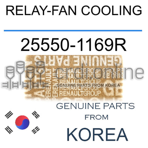 RELAY-FAN COOLING [ORIGINAL] 25550-1169R 255501169R 25550 1169R