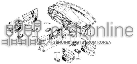 LED BOX-ILLUMINATION4TH 26602-0722R 266020722R 26602 0722R