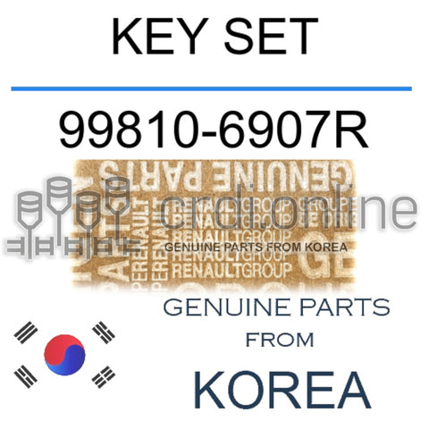 KEY SET [ORIGINAL] 99810-6907R 998106907R 99810 6907R