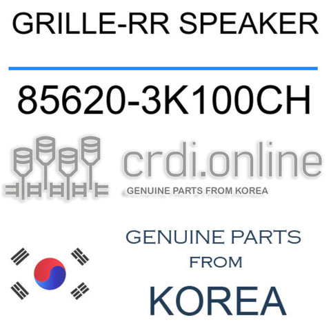 GRILLE-RR SPEAKER [ORIGINAL] 85620-3K100CH 856203K100CH 85620 3K100CH