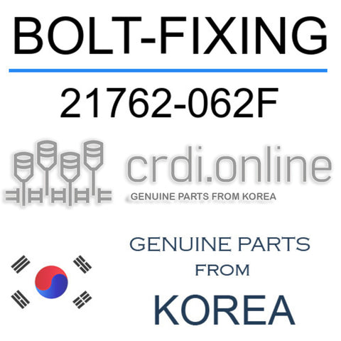 BOLT-FIXING 21762-062F 21762062F 21762 062F