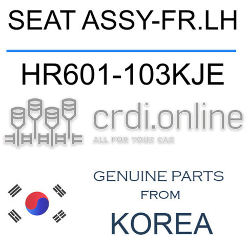 SEAT ASSY-FR.LH [ORIGINAL] HR601-103KJE HR601103KJE HR601 103KJE