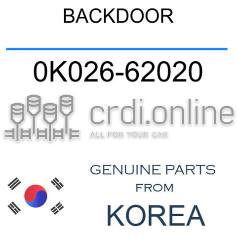 BACKDOOR 0K026-62020 0K02662020 0K026 62020