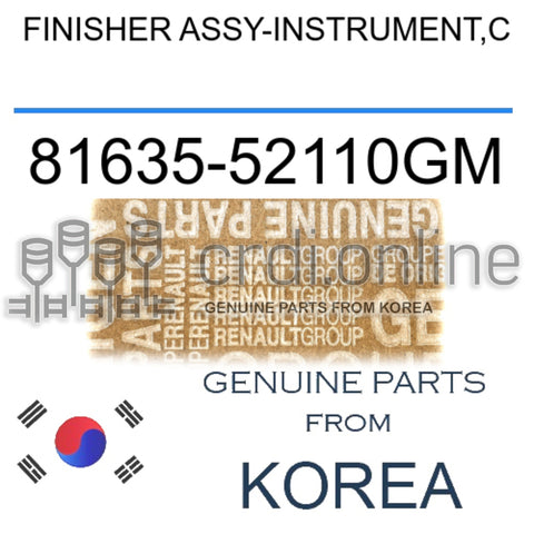 FINISHER ASSY-INSTRUMENT,C [ORIGINAL] 81635-52110GM 8163552110GM 81635 52110GM