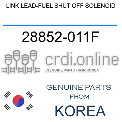 LINK LEAD-FUEL SHUT OFF SOLENOID [ORIGINAL] 28852-011F 28852011F 28852 011F