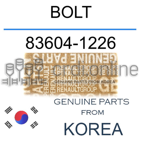 BOLT [ORIGINAL] 83604-1226 836041226 83604 1226