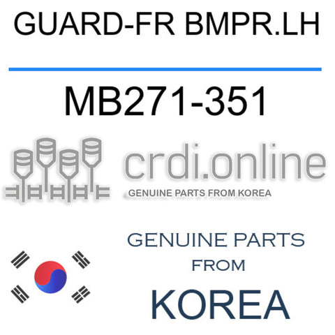 GUARD-FR BMPR.LH [ORIGINAL] MB271-351 MB271351 MB271 351