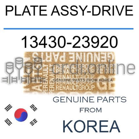 PLATE ASSY-DRIVE [ORIGINAL] 13430-23920 1343023920 13430 23920