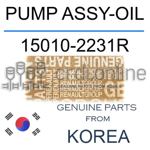PUMP ASSY-OIL [ORIGINAL] 15010-2231R 150102231R 15010 2231R