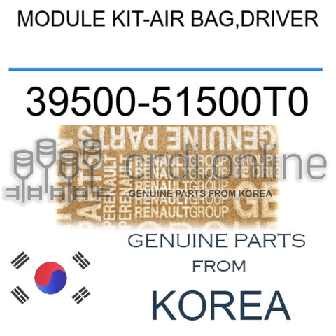 MODULE KIT-AIR BAG,DRIVER [ORIGINAL] 39500-51500T0 3950051500T0 39500 51500T0