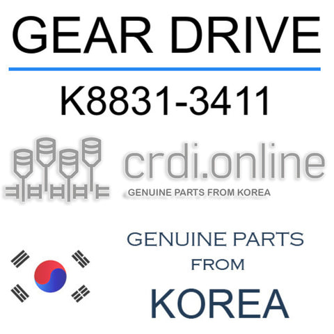 GEAR DRIVE K8831-3411 K88313411 K8831 3411