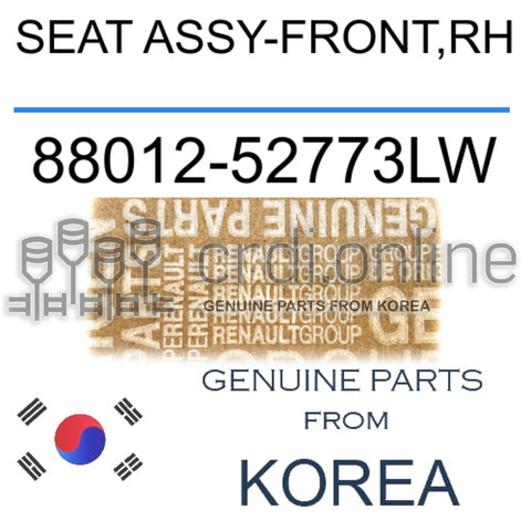 SEAT ASSY-FRONT,RH [ORIGINAL] 88012-52773LW 8801252773LW 88012 52773LW