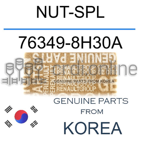 NUT-SPL [ORIGINAL] 76349-8H30A 763498H30A 76349 8H30A
