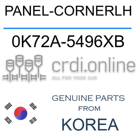 PANEL-CORNERLH [ORIGINAL] 0K72A-5496XB 0K72A5496XB 0K72A 5496XB