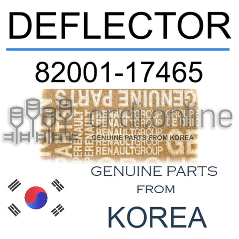 DEFLECTOR [ORIGINAL] 82001-17465 8200117465 82001 17465