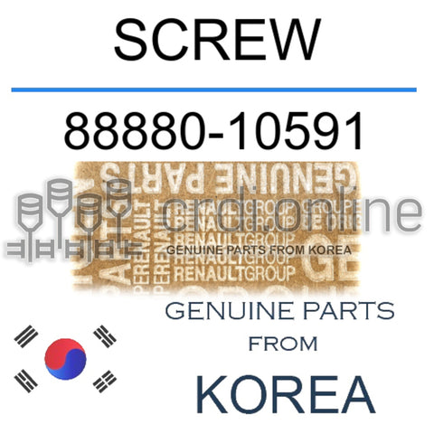SCREW [ORIGINAL] 88880-10591 8888010591 88880 10591