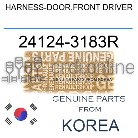 HARNESS-DOOR,FRONT DRIVER [ORIGINAL] 24124-3183R 241243183R 24124 3183R