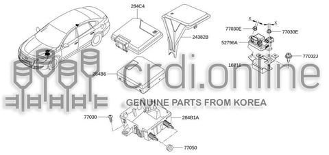 COVER-ENGINE INTERCONNECTION UNIT 24382-3598R 243823598R 24382 3598R