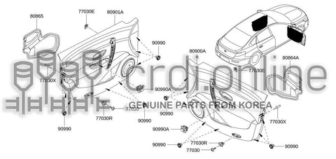 FINISHER ASSY-FRONT DOORLH 80901-0532R 809010532R 80901 0532R