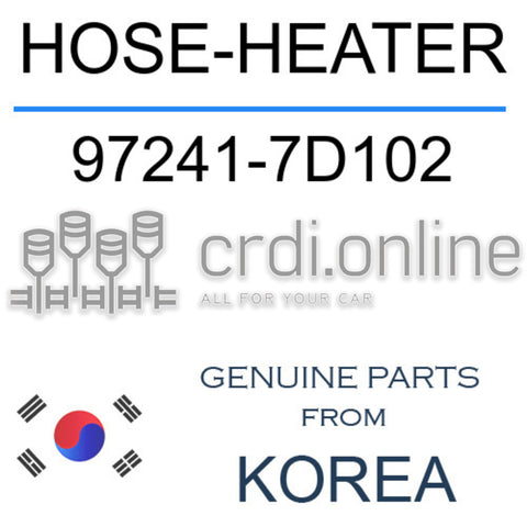 HOSE-HEATER [ORIGINAL] 97241-7D102 972417D102 97241 7D102