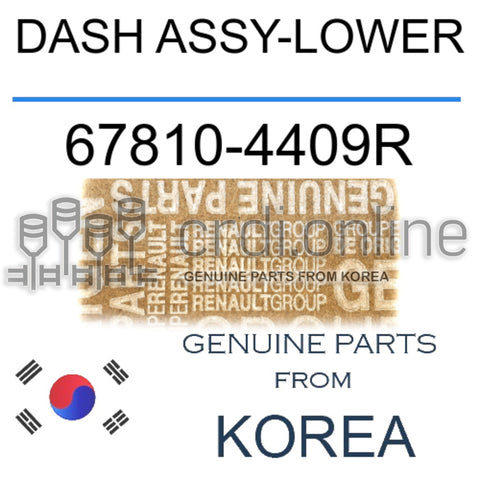DASH ASSY-LOWER [ORIGINAL] 67810-4409R 678104409R 67810 4409R