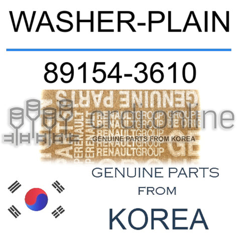 WASHER-PLAIN [ORIGINAL] 89154-3610 891543610 89154 3610