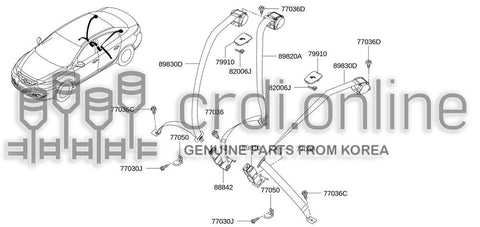 RETENSION RING TRUNK 82006-88717 8200688717 82006 88717