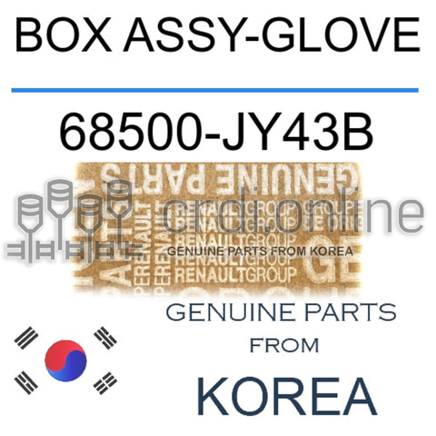 BOX ASSY-GLOVE [ORIGINAL] 68500-JY43B 68500JY43B 68500 JY43B