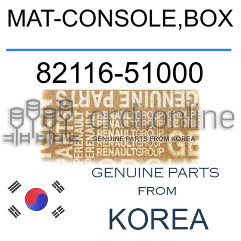 MAT-CONSOLE,BOX [ORIGINAL] 82116-51000 8211651000 82116 51000