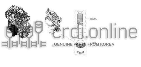 CRTG-OIL FILTER 15209-2567R 152092567R 15209 2567R
