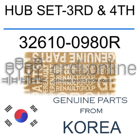 HUB SET-3RD & 4TH [ORIGINAL] 32610-0980R 326100980R 32610 0980R