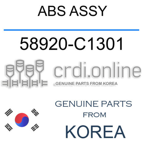 ABS ASSY [ORIGINAL] 58920-C1301 58920C1301 58920 C1301