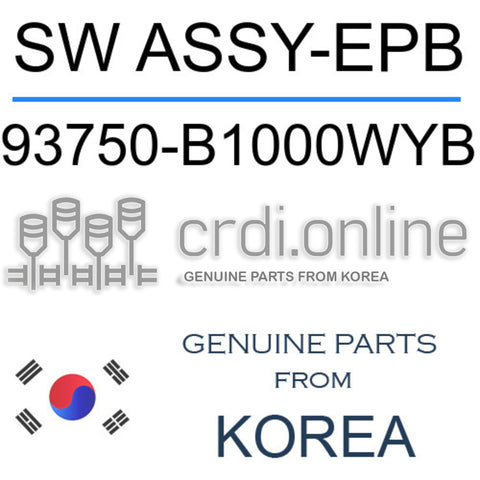SW ASSY-EPB [ORIGINAL] 93750-B1000WYB 93750B1000WYB 93750 B1000WYB