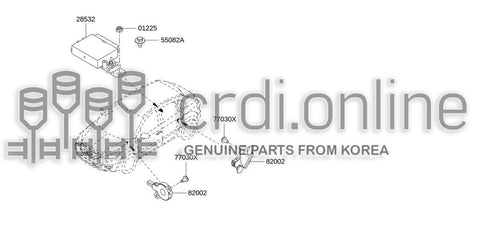 DEVICE-WARNING PARKING AID 82002-59144 8200259144 82002 59144