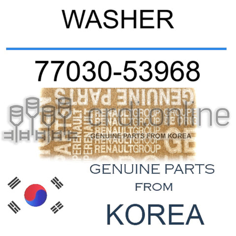 WASHER [ORIGINAL] 77030-53968 7703053968 77030 53968
