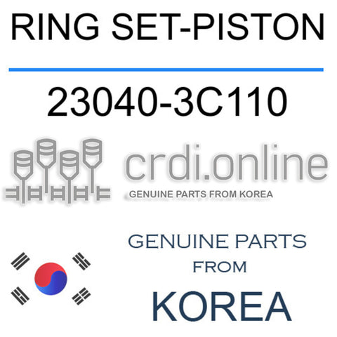 RING SET-PISTON [ORIGINAL] 23040-3C110 230403C110 23040 3C110