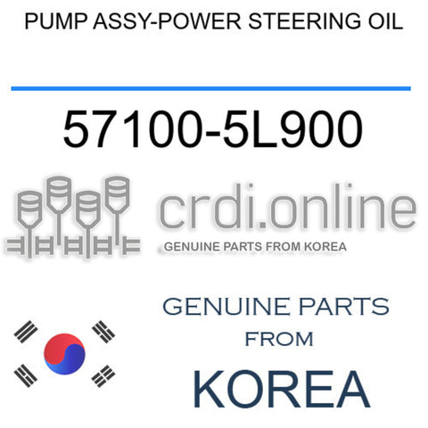 PUMP ASSY-POWER STEERING OIL [ORIGINAL] 57100-5L900 571005L900 57100 5L900