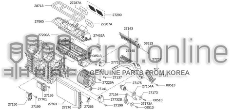 AIR CLEAN FILTERCOMBI 27277-0840R 272770840R 27277 0840R